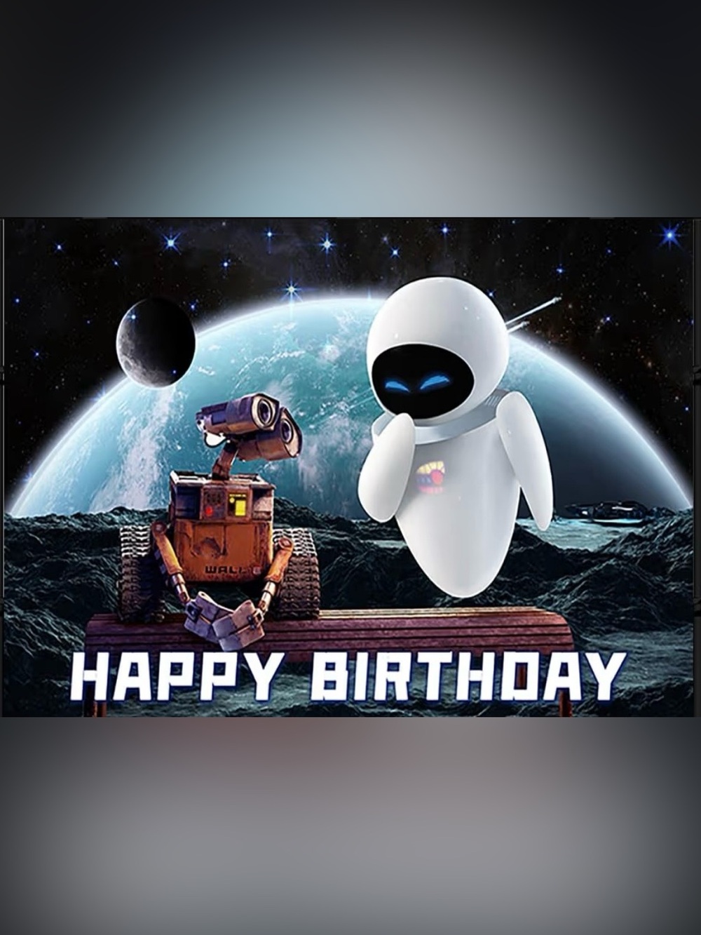 Disney WALL·E and EVE Space Happy Birthday Banners & Cupcake Toppers
